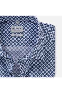 OLYMP Level Five Body Fit Hemd bleu, Bedruckt
