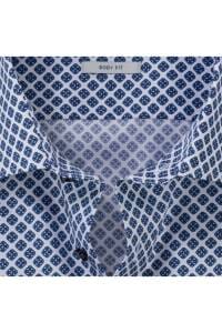 OLYMP Level Five Body Fit Hemd bleu, Bedruckt