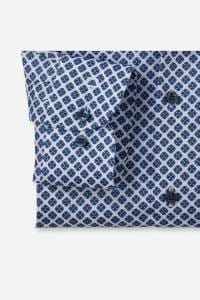 OLYMP Level Five Body Fit Hemd bleu, Bedruckt