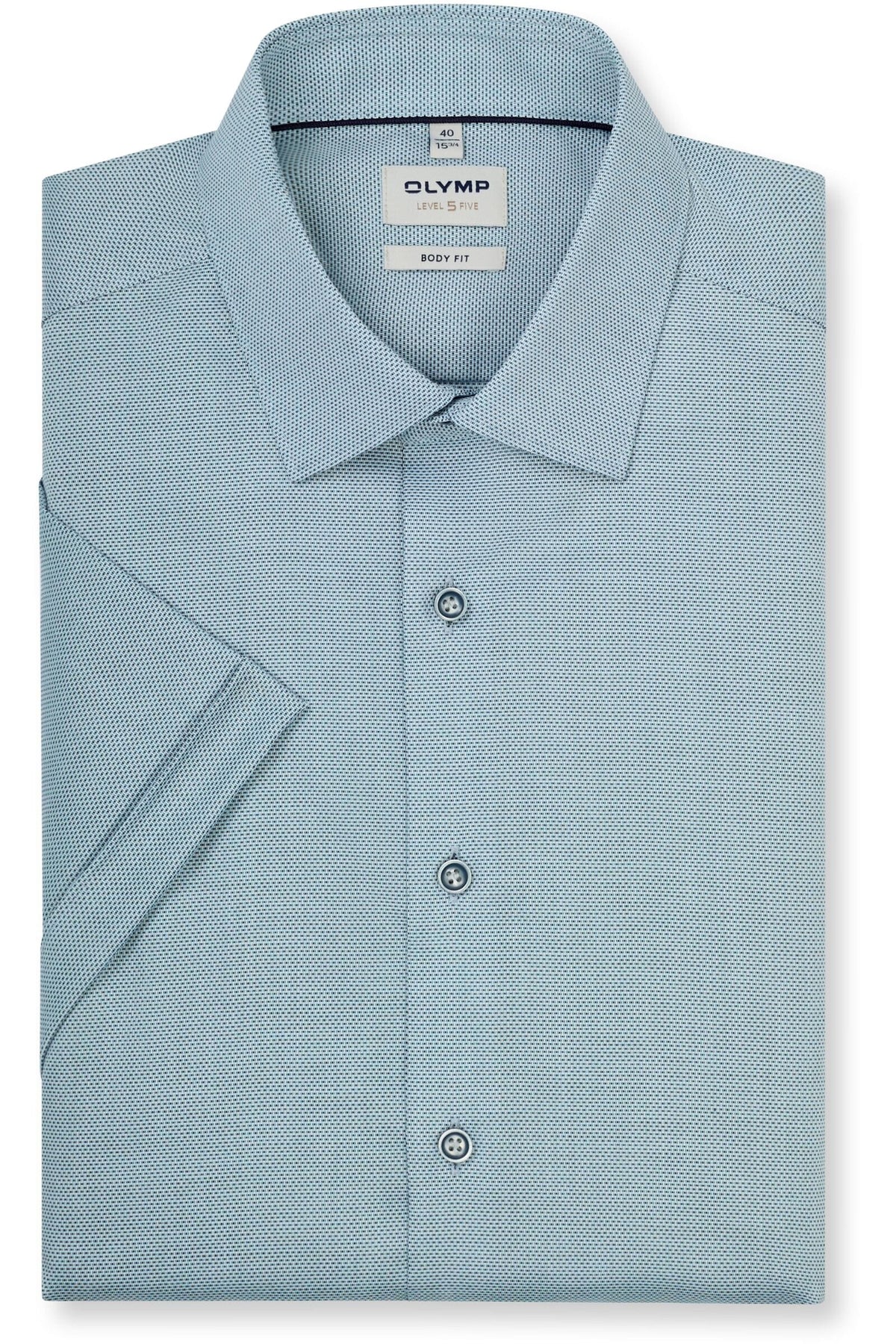 OLYMP Level Five Body Fit Hemd bleu, Faux-uni