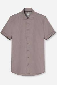 OLYMP Level Five Body Fit Hemd nougat, Faux-uni