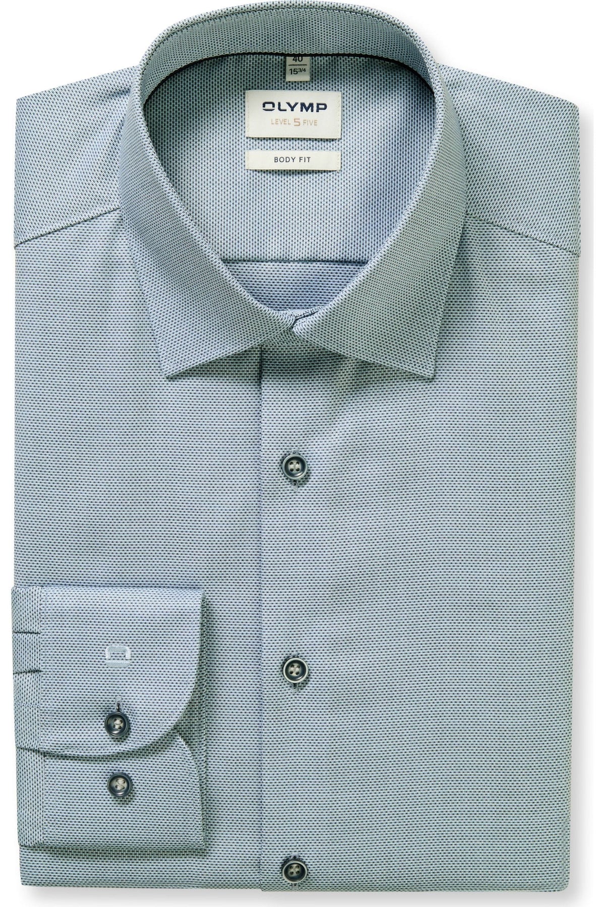 OLYMP Level Five Body Fit Hemd bleu, Faux-uni