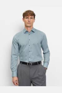OLYMP Level Five Body Fit Hemd bleu, Faux-uni