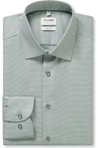 OLYMP Level Five Body Fit Hemd hellgrün, Faux-uni