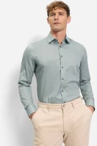 OLYMP Level Five Body Fit Hemd hellgrün, Faux-uni