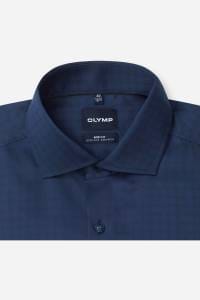 OLYMP Level Five Body Fit Hemd marine, Bedruckt
