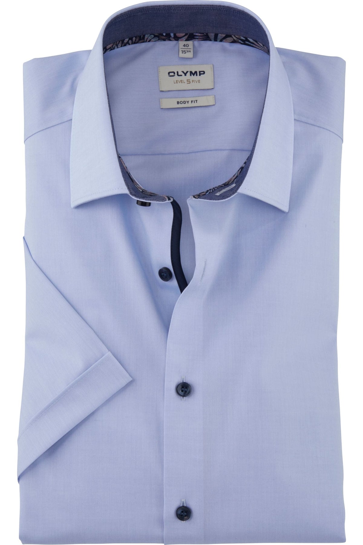 OLYMP Level Five Body Fit Hemd hellblau, Einfarbig
