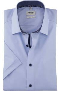 OLYMP Level Five Body Fit Hemd hellblau, Einfarbig