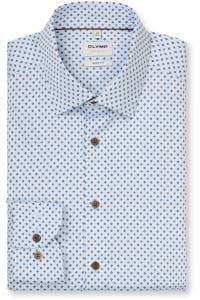 OLYMP Level Five Body Fit Hemd bleu, Bedruckt
