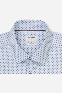 OLYMP Level Five Body Fit Hemd bleu, Bedruckt
