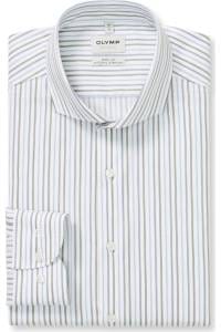 OLYMP Level Five Body Fit Hemd weiss, Gestreift