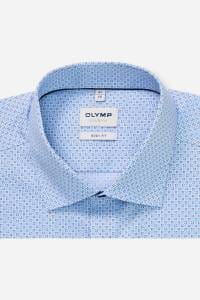 OLYMP Level Five Body Fit Hemd bleu, Bedruckt