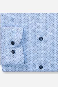 OLYMP Level Five Body Fit Hemd bleu, Bedruckt