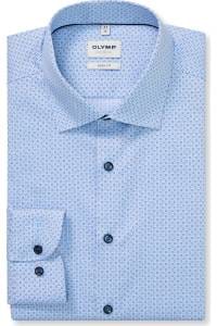 OLYMP Level Five Body Fit Hemd bleu, Bedruckt