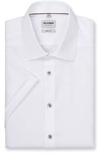 OLYMP Level Five Body Fit Hemd weiss, Faux-uni