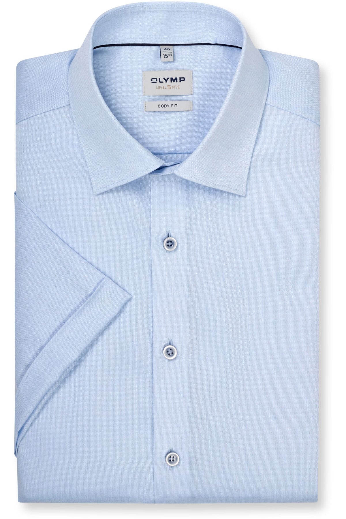 OLYMP Level Five Body Fit Hemd bleu, Faux-uni