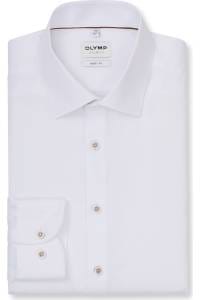 OLYMP Level Five Body Fit Hemd weiss, Faux-uni
