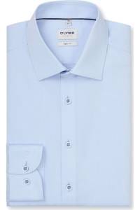 OLYMP Level Five Body Fit Hemd bleu, Faux-uni