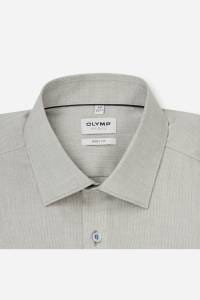 OLYMP Level Five Body Fit Hemd oliv, Faux-uni