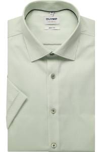 OLYMP Level Five Body Fit Hemd hellgrün, Faux-uni