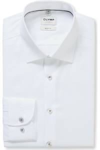 OLYMP Level Five Body Fit Hemd weiss, Faux-uni