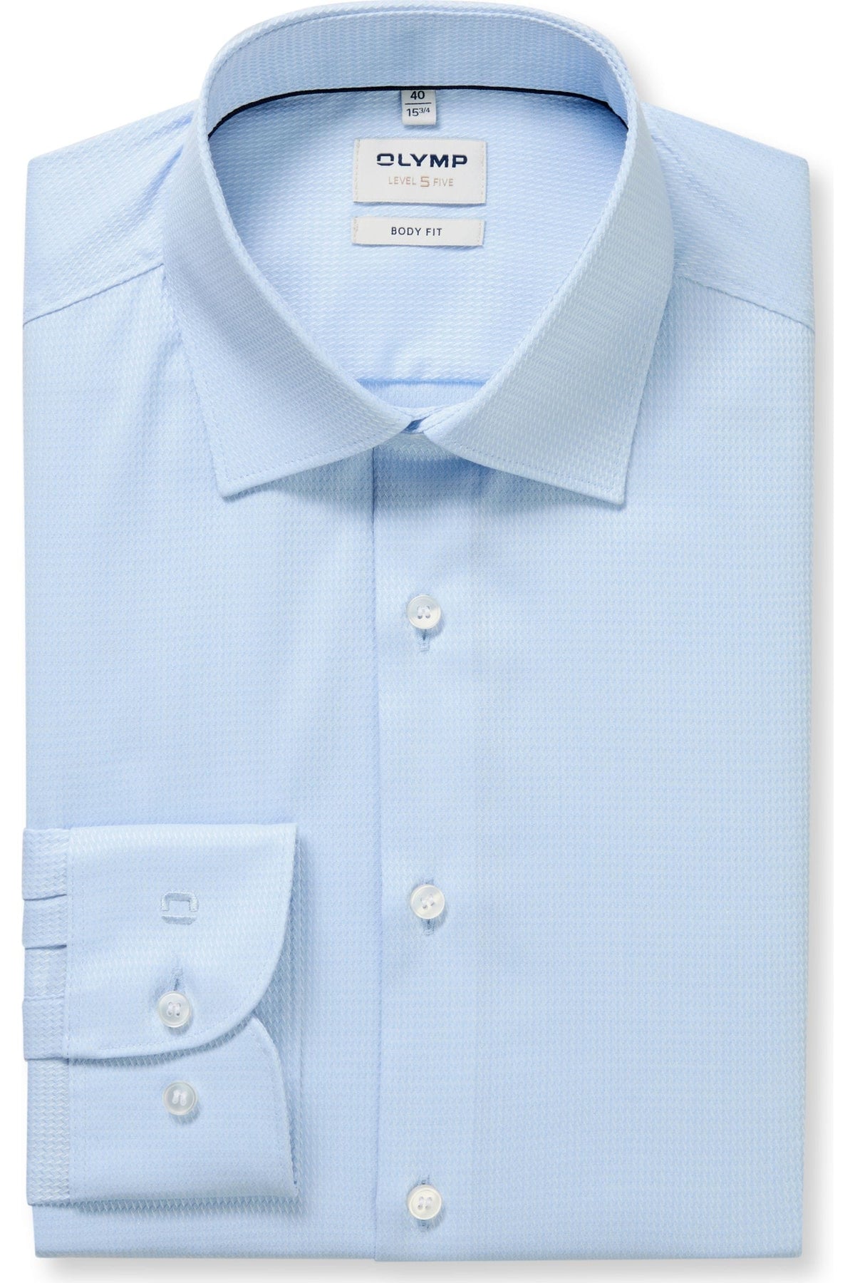 OLYMP Level Five Body Fit Hemd bleu, Faux-uni