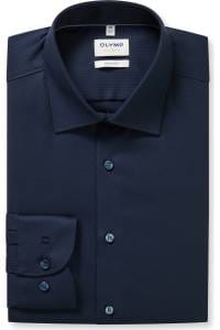 OLYMP Level Five Body Fit Hemd marine, Faux-uni