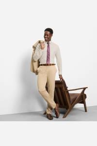 OLYMP Level Five Body Fit Hemd beige, Einfarbig