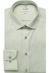 OLYMP Level Five Body Fit Hemd hellgrün, Faux-uni
