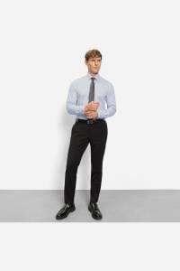 OLYMP Level Five Body Fit Hemd silbergrau, Faux-uni