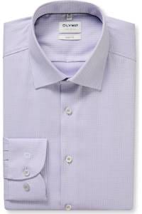 OLYMP Level Five Body Fit Hemd flieder, Faux-uni