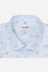 OLYMP Level Five Body Fit Hemd blau, Bedruckt