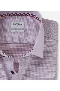 OLYMP Level Five Body Fit Hemd ziegelrot, Faux-uni