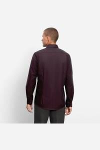 OLYMP Level Five Body Fit Hemd bordeaux, Faux-uni