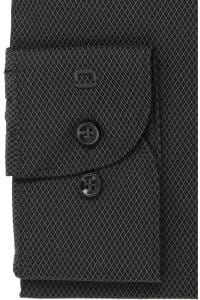 OLYMP Level Five Body Fit Hemd graugrün, Faux-uni
