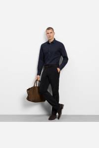 OLYMP Level Five Body Fit Hemd marine, Faux-uni