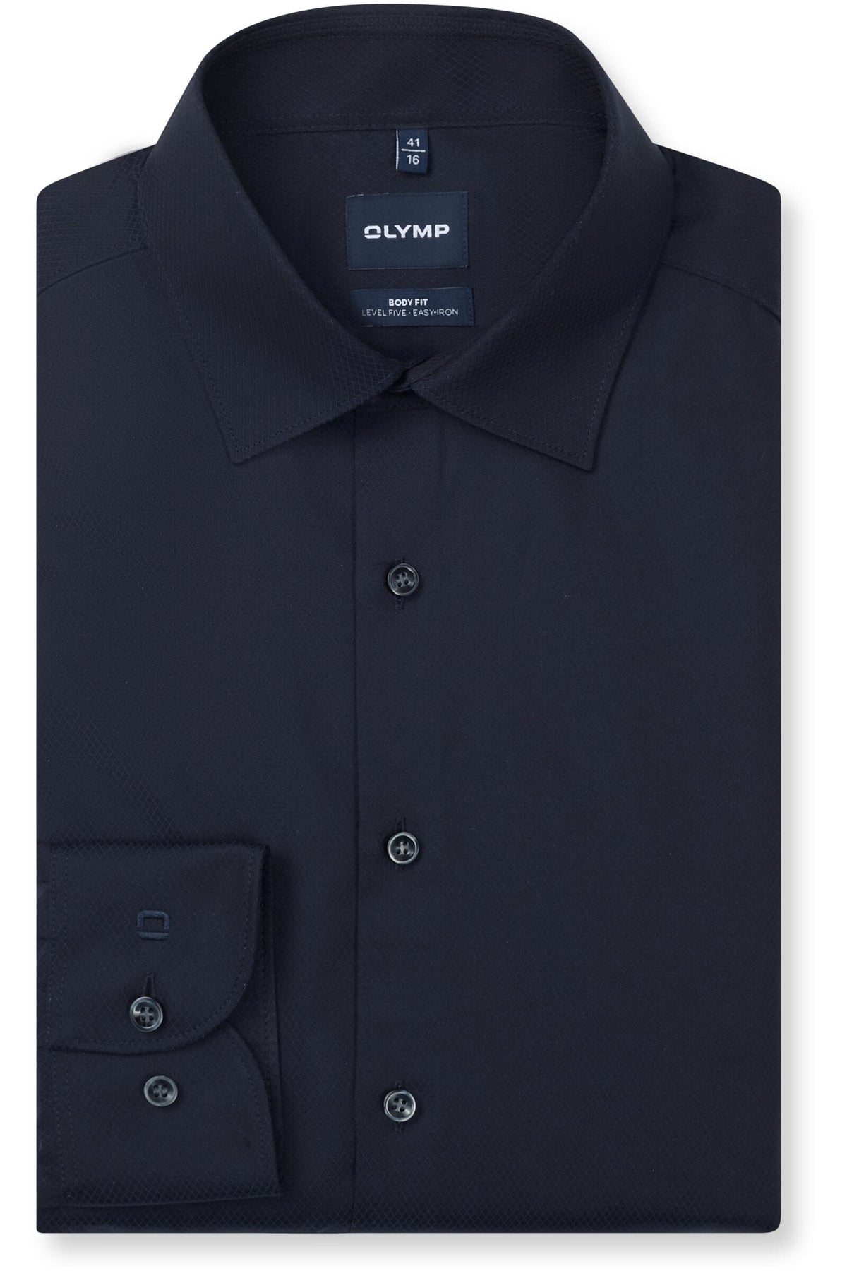 OLYMP Level Five Body Fit Hemd marine, Faux-uni
