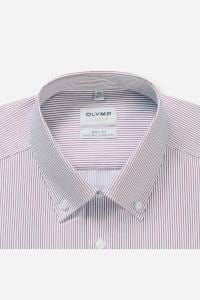 OLYMP Level Five Body Fit Hemd rot, Gestreift