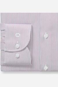 OLYMP Level Five Body Fit Hemd rot, Gestreift