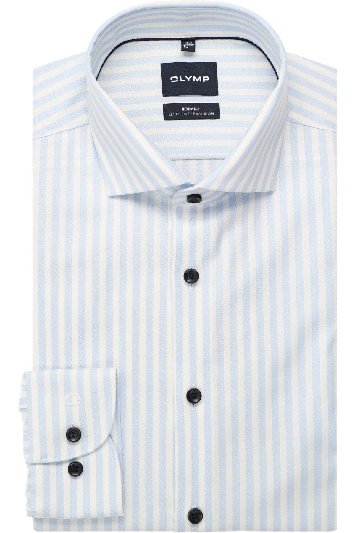 OLYMP Level Five Body Fit Hemd bleu, Gestreift