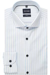 OLYMP Level Five Body Fit Hemd bleu, Gestreift
