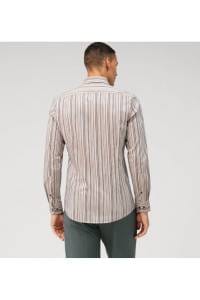 OLYMP Level Five Body Fit Hemd natur, Gestreift