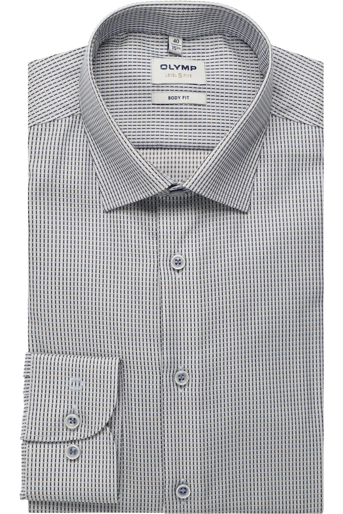 OLYMP Level Five Body Fit Hemd bleu, Faux-uni