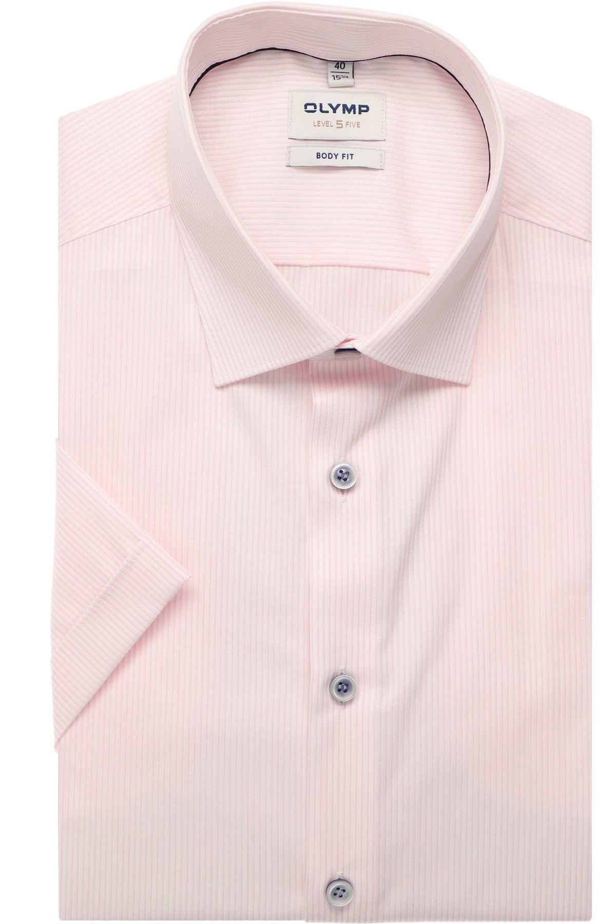 OLYMP Level Five Body Fit Hemd pink, Gestreift