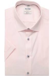 OLYMP Level Five Body Fit Hemd pink, Gestreift