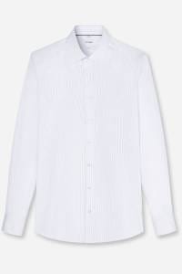 OLYMP Level Five Body Fit Hemd marine, Gestreift