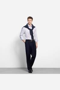 OLYMP Level Five Body Fit Hemd marine, Gestreift