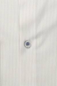 OLYMP Level Five Body Fit Hemd weiss/oliv, Gestreift