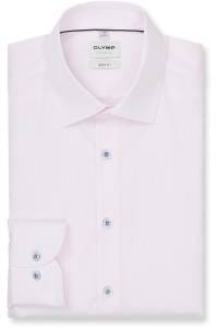 OLYMP Level Five Body Fit Hemd pink, Gestreift