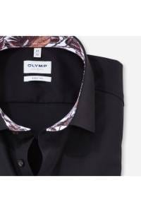 OLYMP Level Five Body Fit Hemd schwarz, Faux-uni